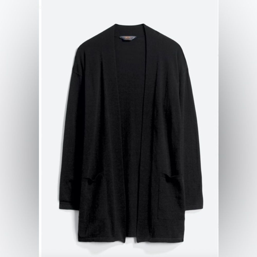 Black cardigan. Size medium